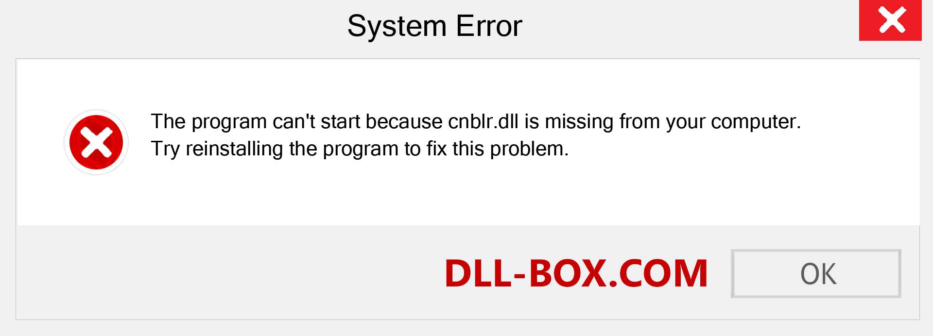  cnblr.dll file is missing?. Download for Windows 7, 8, 10 - Fix  cnblr dll Missing Error on Windows, photos, images